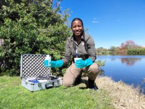 Fortunate Sokiri water sampling